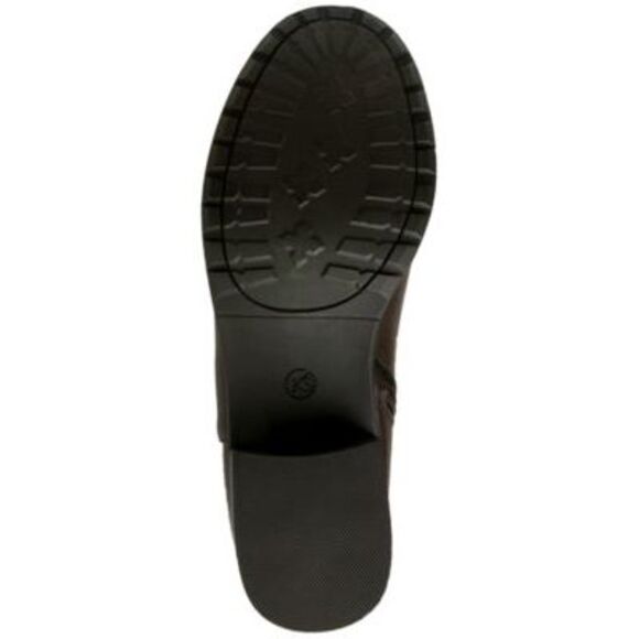 KAREN SCOTT Womens Black Croc Harness Straps Vickyy Almond Riding Boot 8 M - Picture 2 of 4